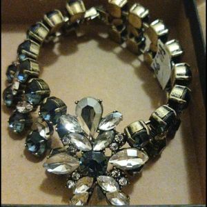 Bedazzled stone and diamond bracelet